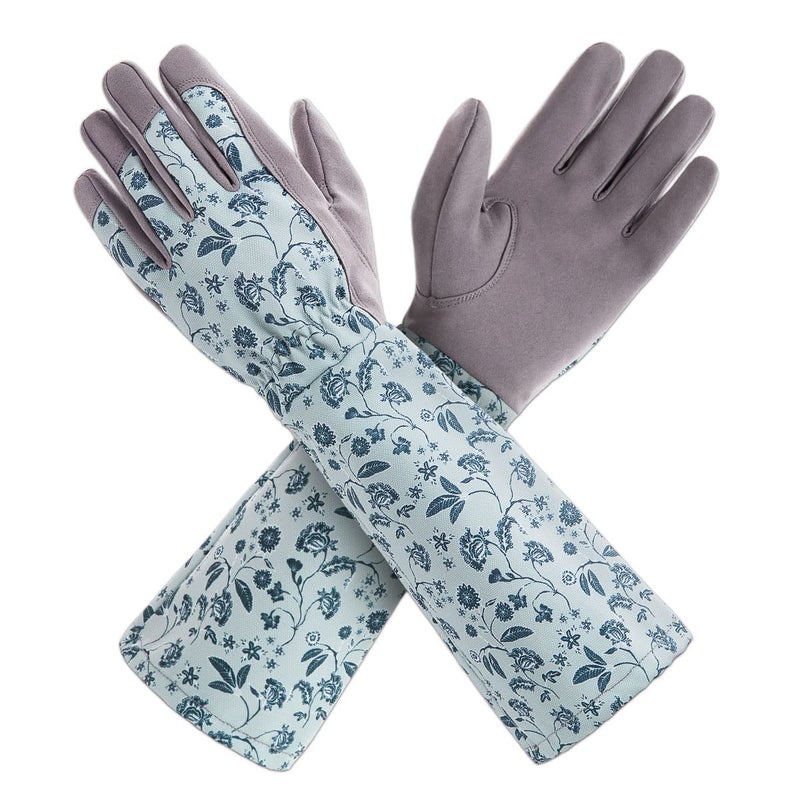 KAYGO Gardening Gloves for Women Long Sleeve, Light Protective Gloves for Yard and Outdoor Work, Best Garden Gifts for Gardener,Gray,M - Image 1